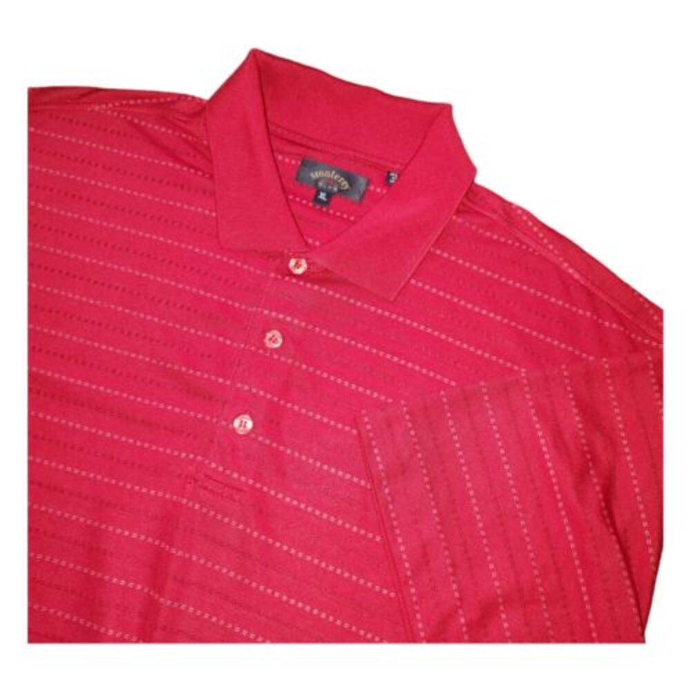 Callaway‎ Red Striped Golf Polo Shirt Casual Sport Performance Comfort